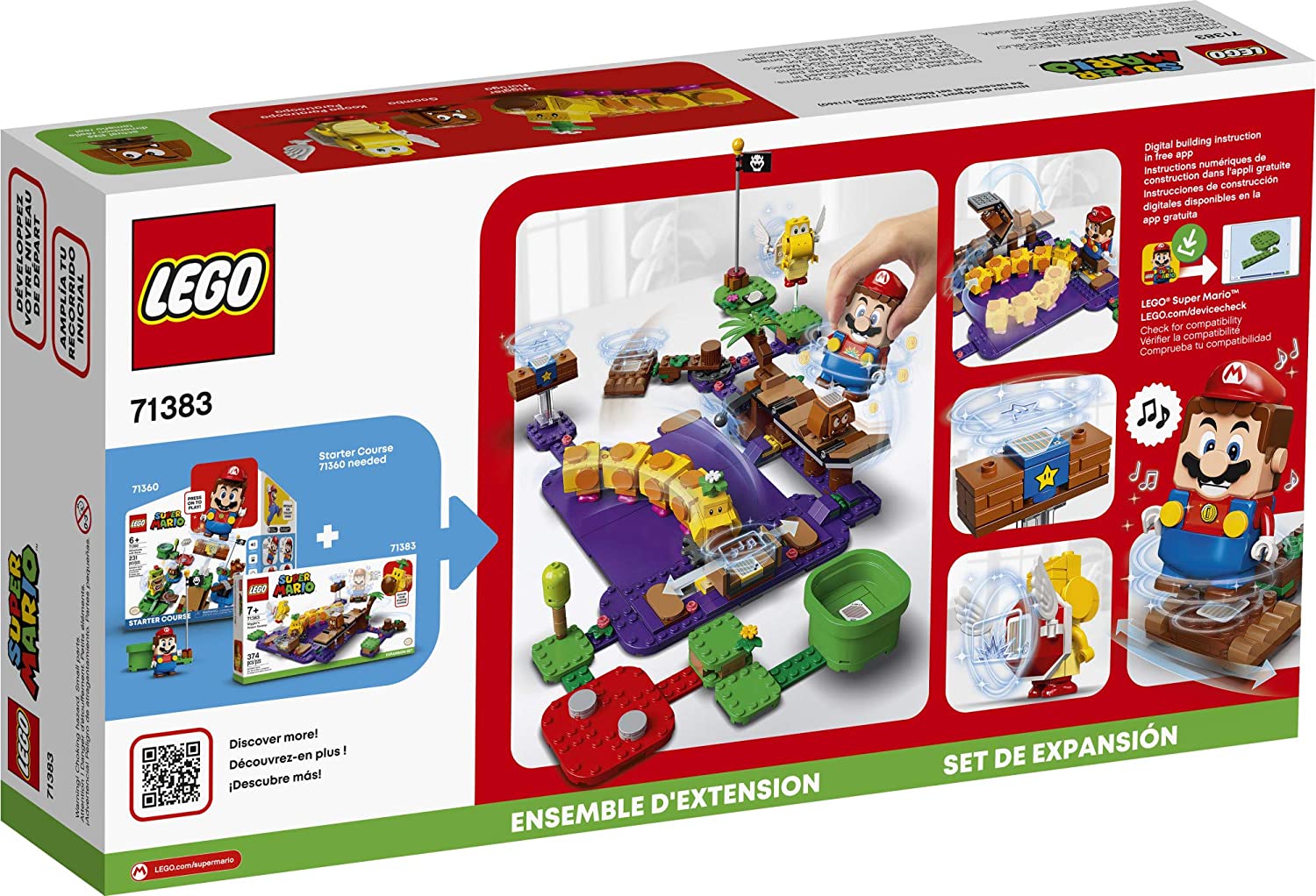 Buy Lego Super Mario Wigglers Poison Swamp Expansion Set | Yallatoys.com