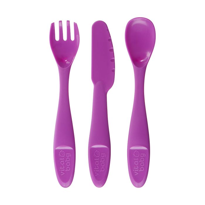 Vital Baby  Nourish Perfectly Simple Cutlery 15Pk  12 Months+ Vital Baby Yallatoys
