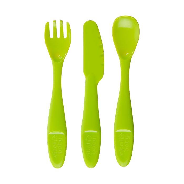 Vital Baby  Nourish Perfectly Simple Cutlery 15Pk  12 Months+ Vital Baby Yallatoys