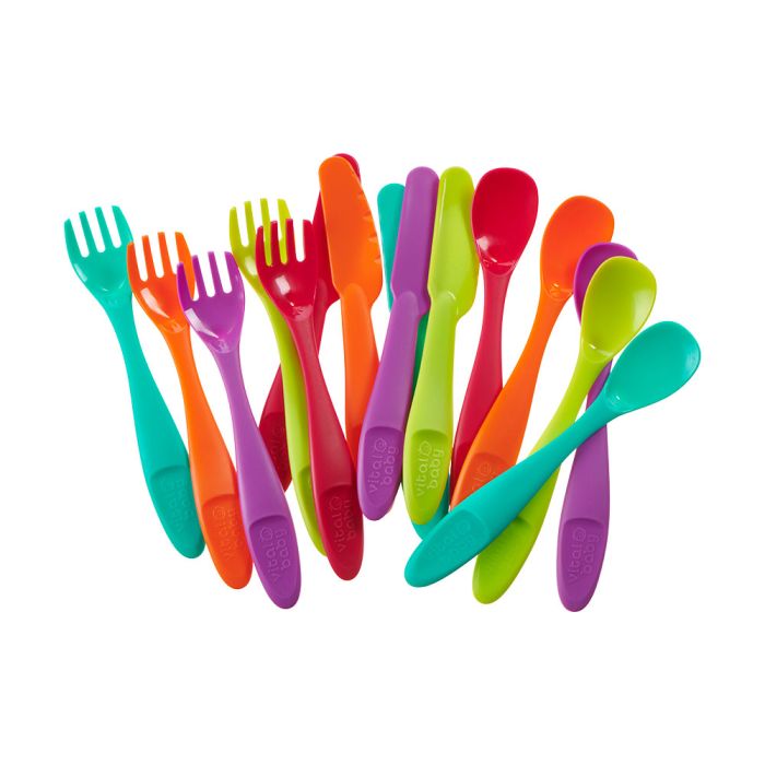 Vital Baby  Nourish Perfectly Simple Cutlery 15Pk  12 Months+ Vital Baby Yallatoys