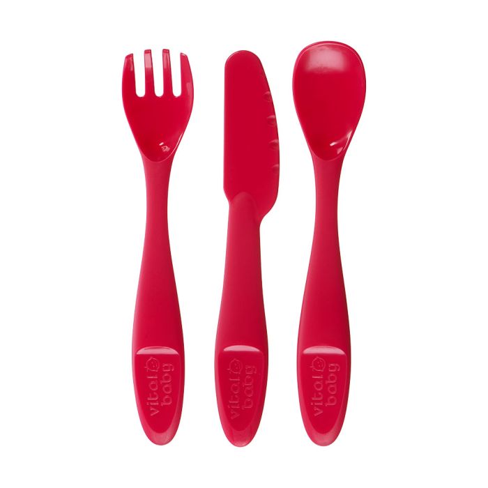 Vital Baby  Nourish Perfectly Simple Cutlery 15Pk  12 Months+ Vital Baby Yallatoys