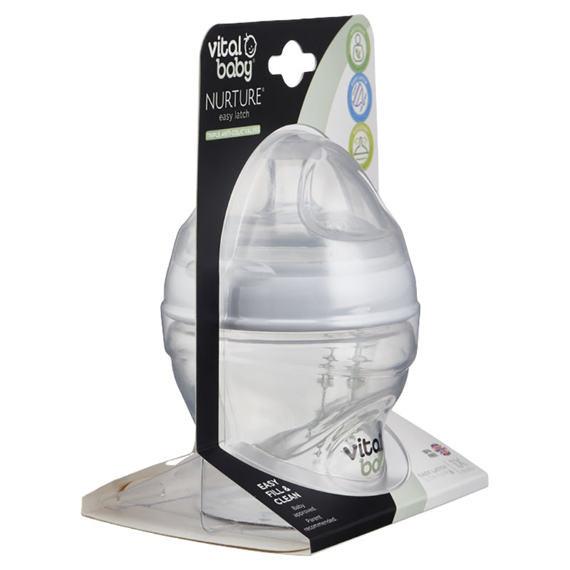 Vital Baby  Nurture Breast Like Feeding Bottles 150Ml Bulk 0 Months+ Vital Baby Yallatoys
