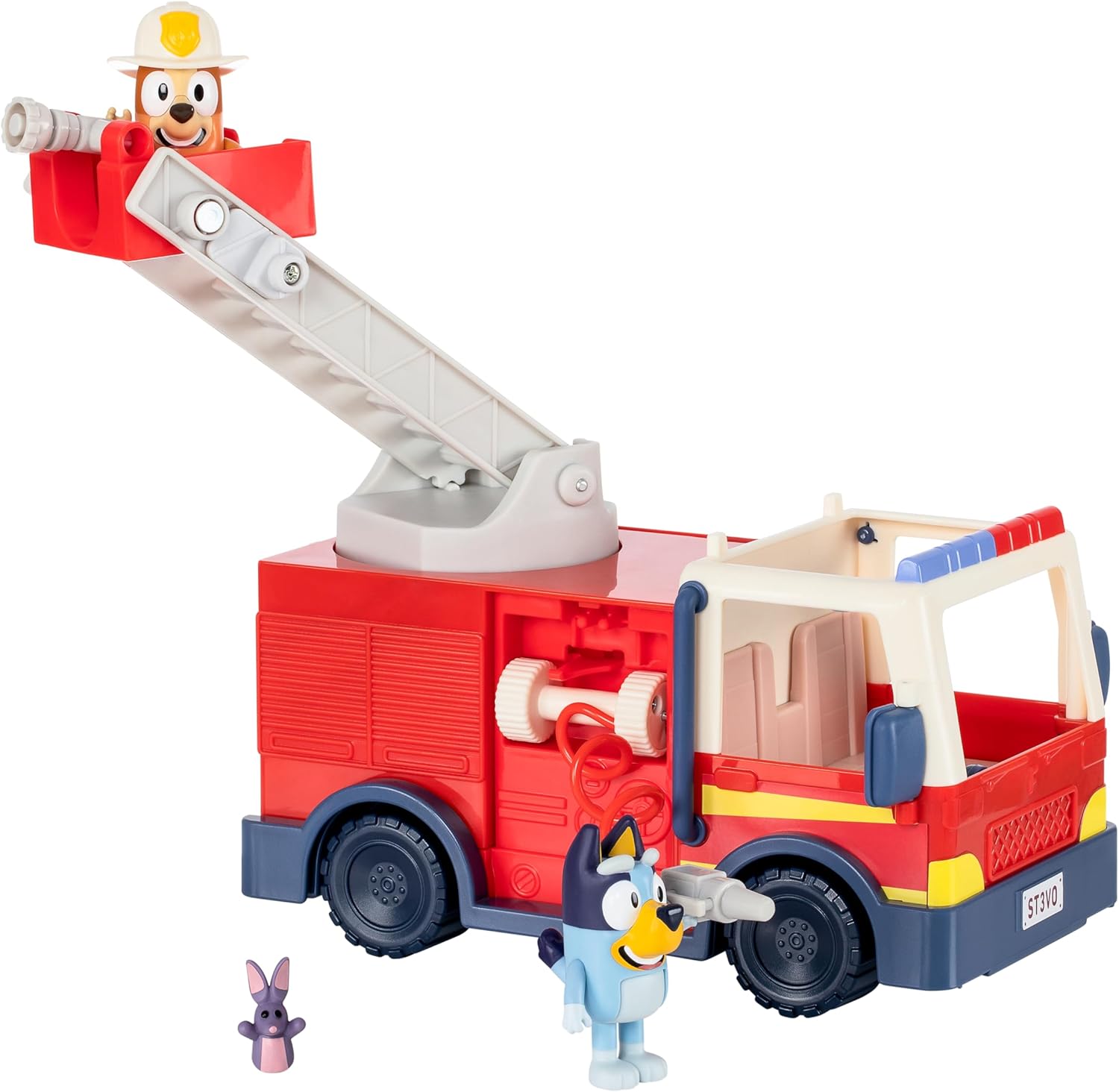 Bluey Firetruck Toy Playset with Firefighter Bingo