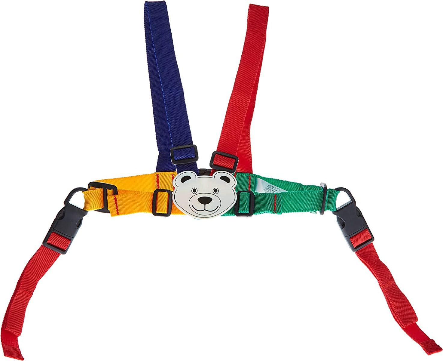 Clippasafe Designer Teddy  Harness & Reins With Anchor Straps  Multicolor Clippasafe Yallatoys