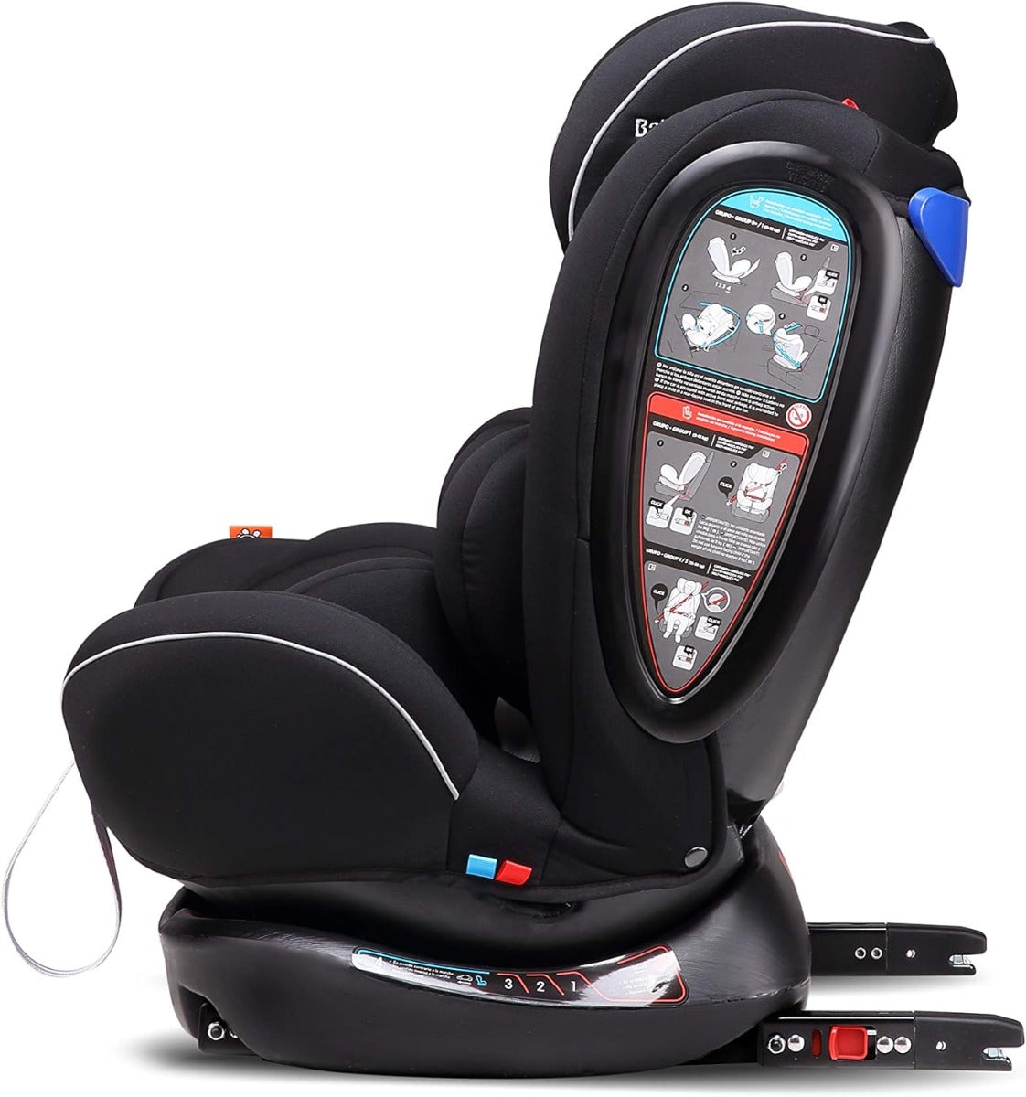 Babyauto Noefix 0123 
(0 12Y  
Car Seat
(Black With Black Base Babyauto Yallatoys