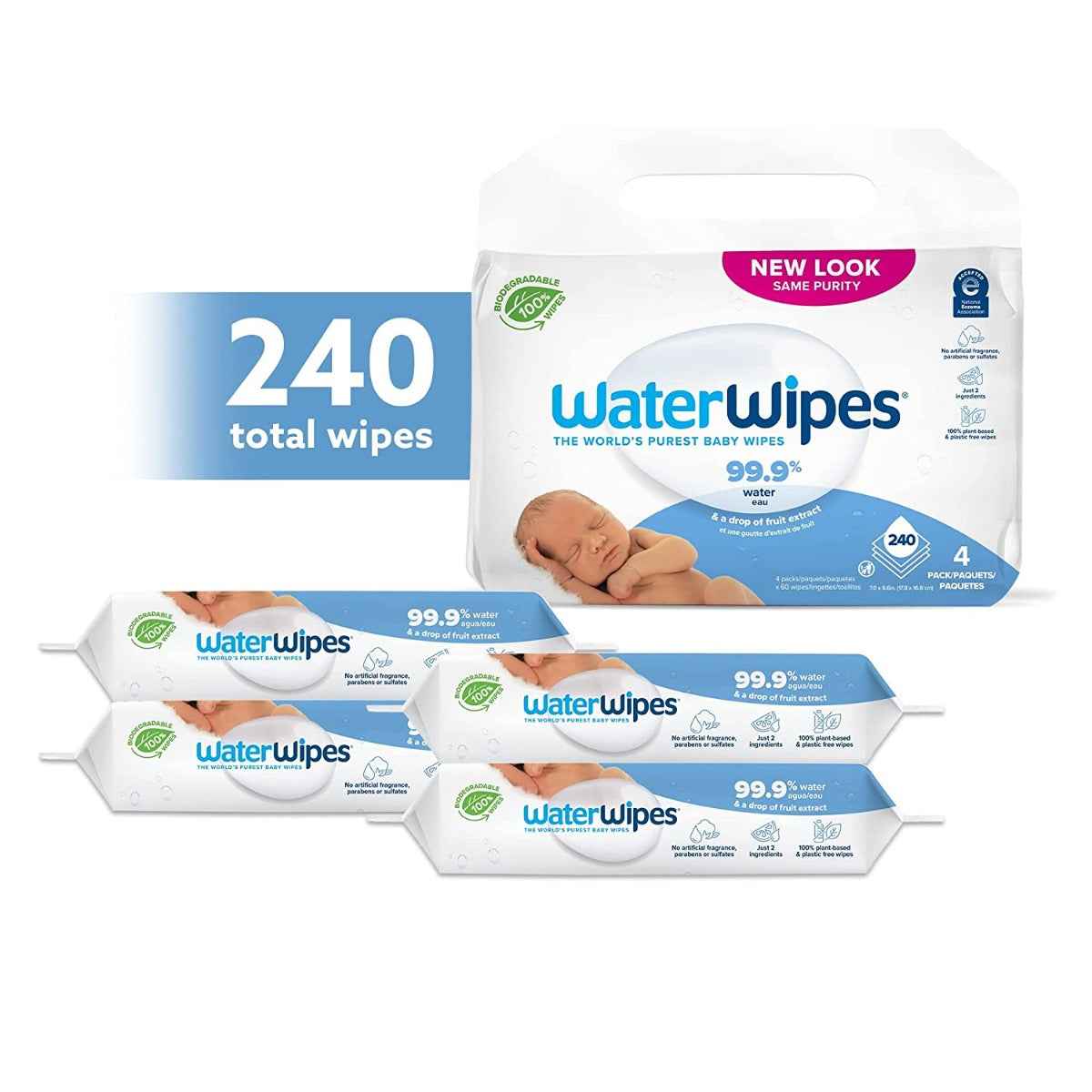 Waterwipes 240 Value Pack WaterWipes Yallatoys