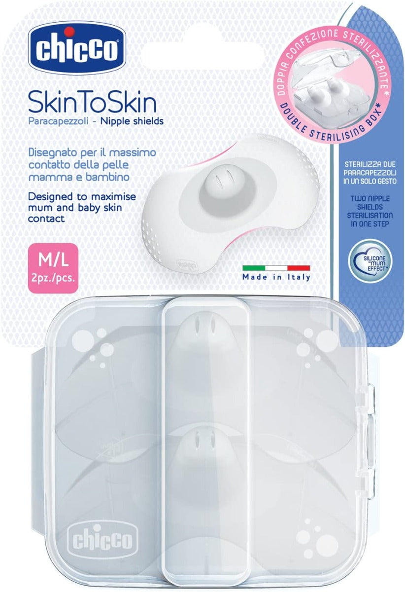 Chicco Silicone Nipple Shields - [M-L] Chicco Yallatoys