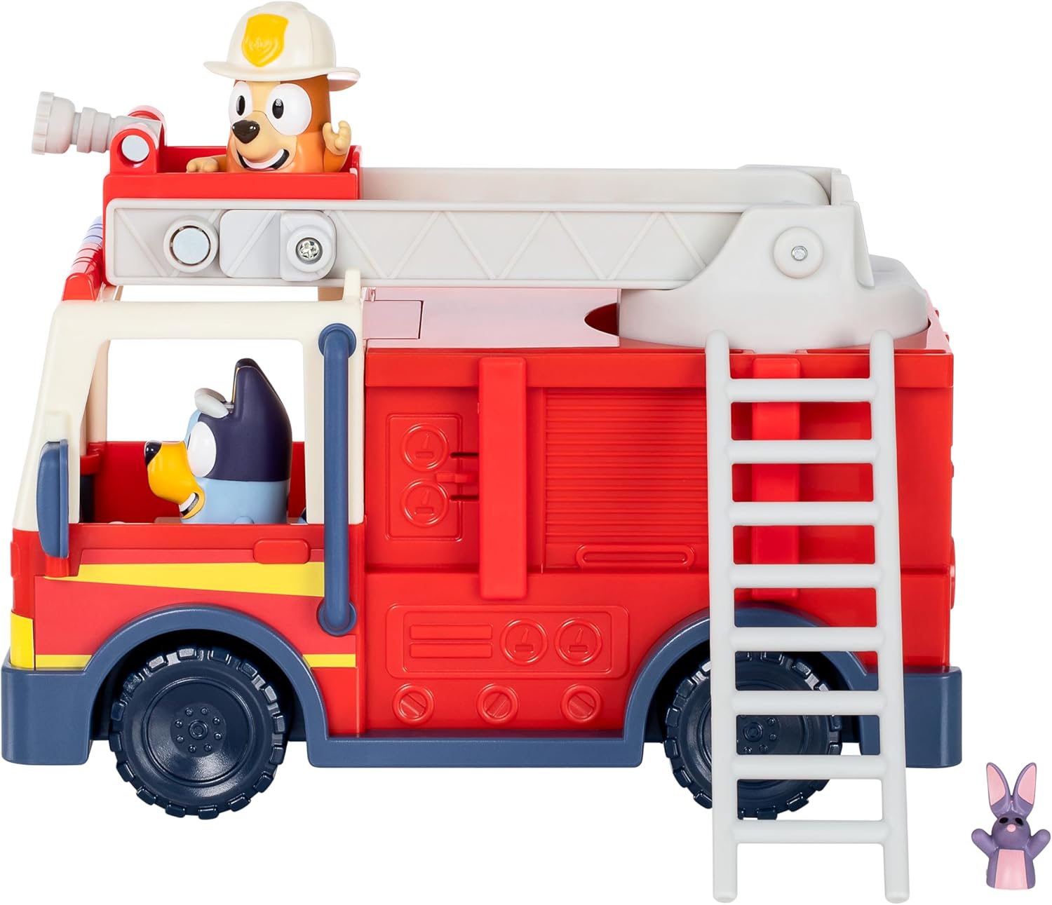 Bluey Firetruck Toy Playset with Firefighter Bingo