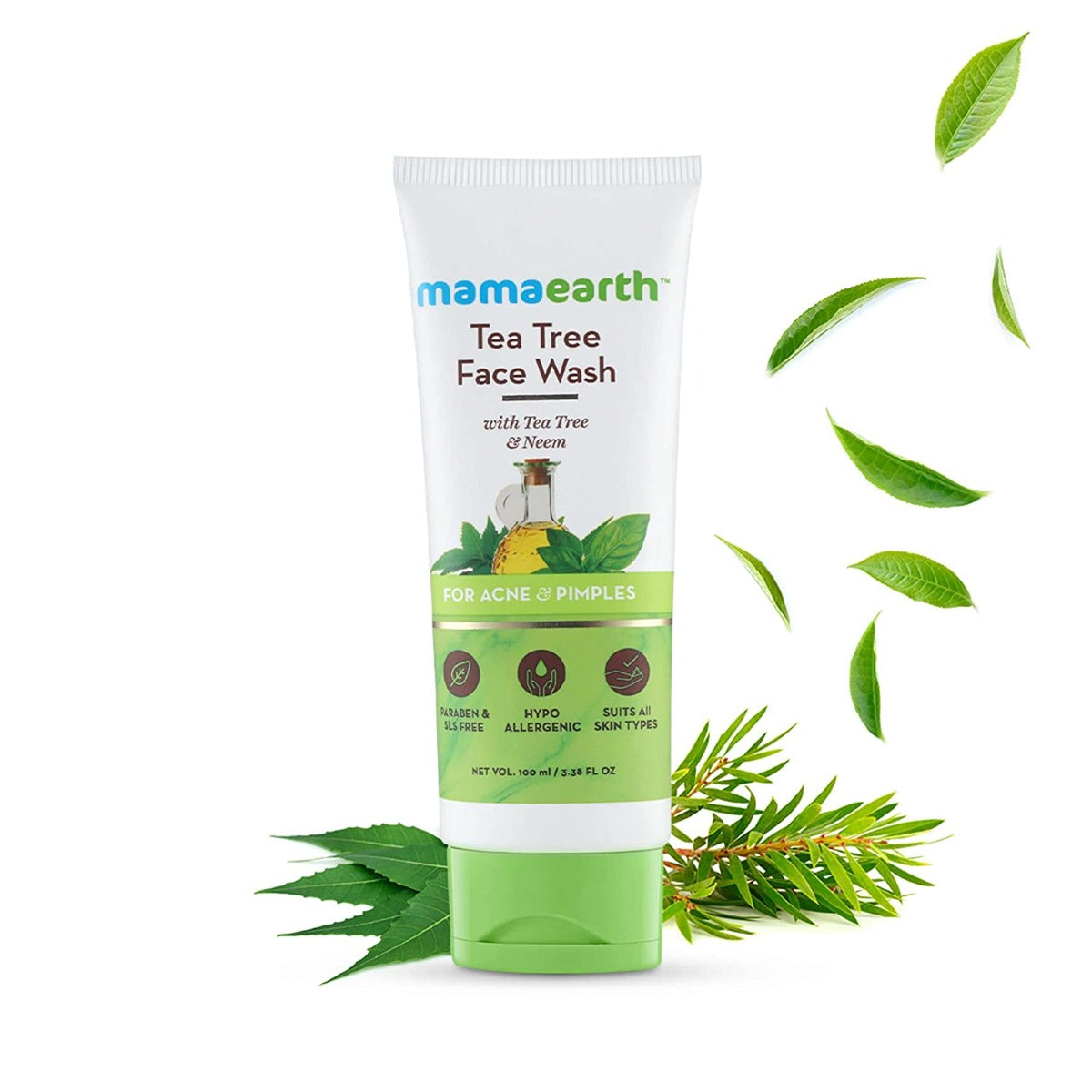 Mamaearth Tea Tree Facewash 100Ml Mamaearth Yallatoys