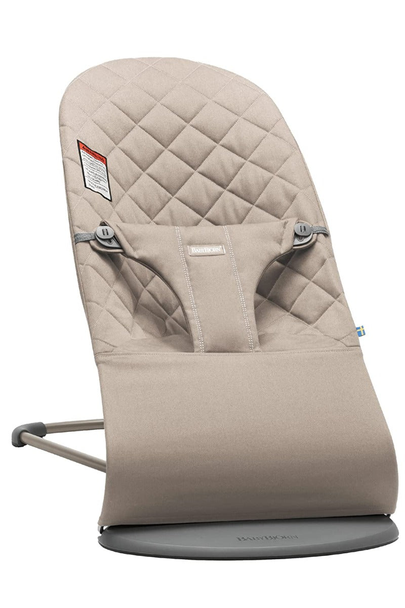 BABYBJORN  Bouncer Bliss, Sand grey, Cotton BabyBjorn Yallatoys