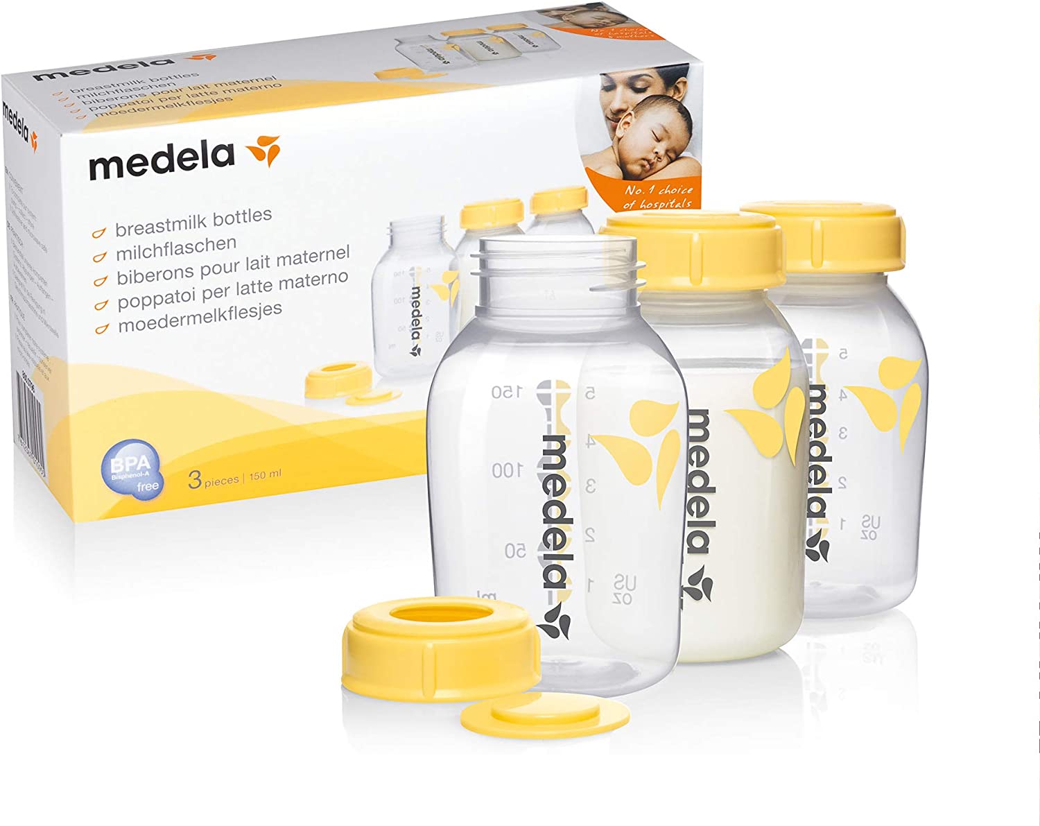 Medela Breastmilk Bottles 150Ml Box/3 Medela Yallatoys