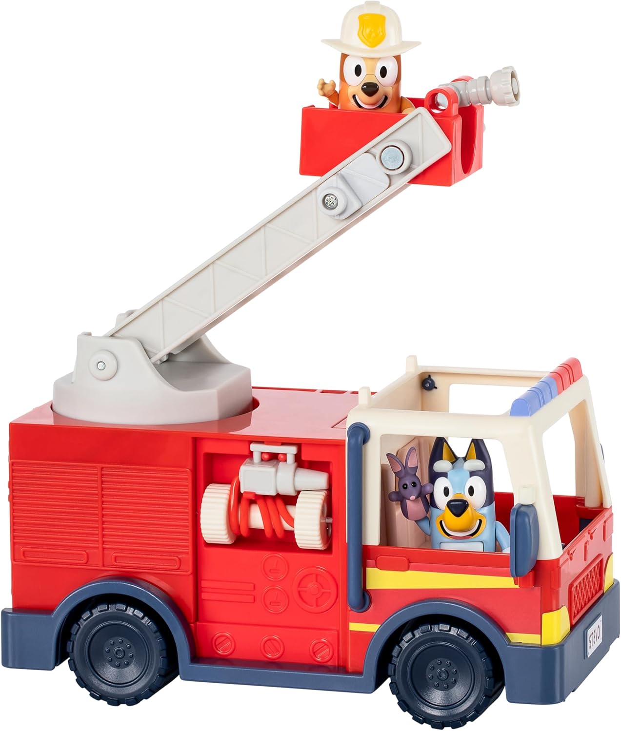 Bluey Firetruck Toy Playset with Firefighter Bingo