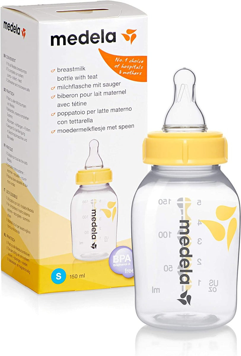 Medela Breast Milk Bottle 150 Ml With Teats Medela Yallatoys