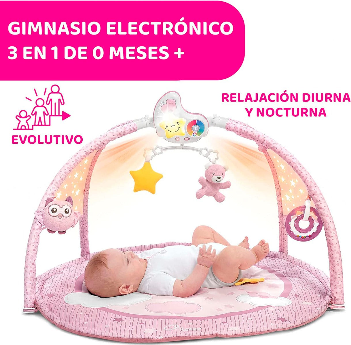 Chicco First Dreams Enjoy Colors Playgym - Pink Chicco Yallatoys