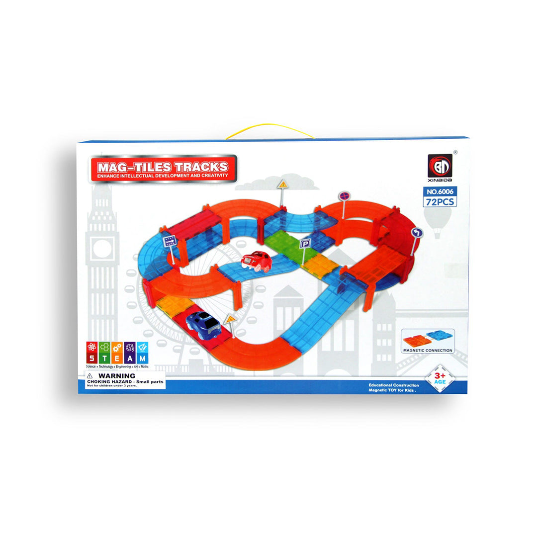 72 Piece Magnetic Tiles Track Set