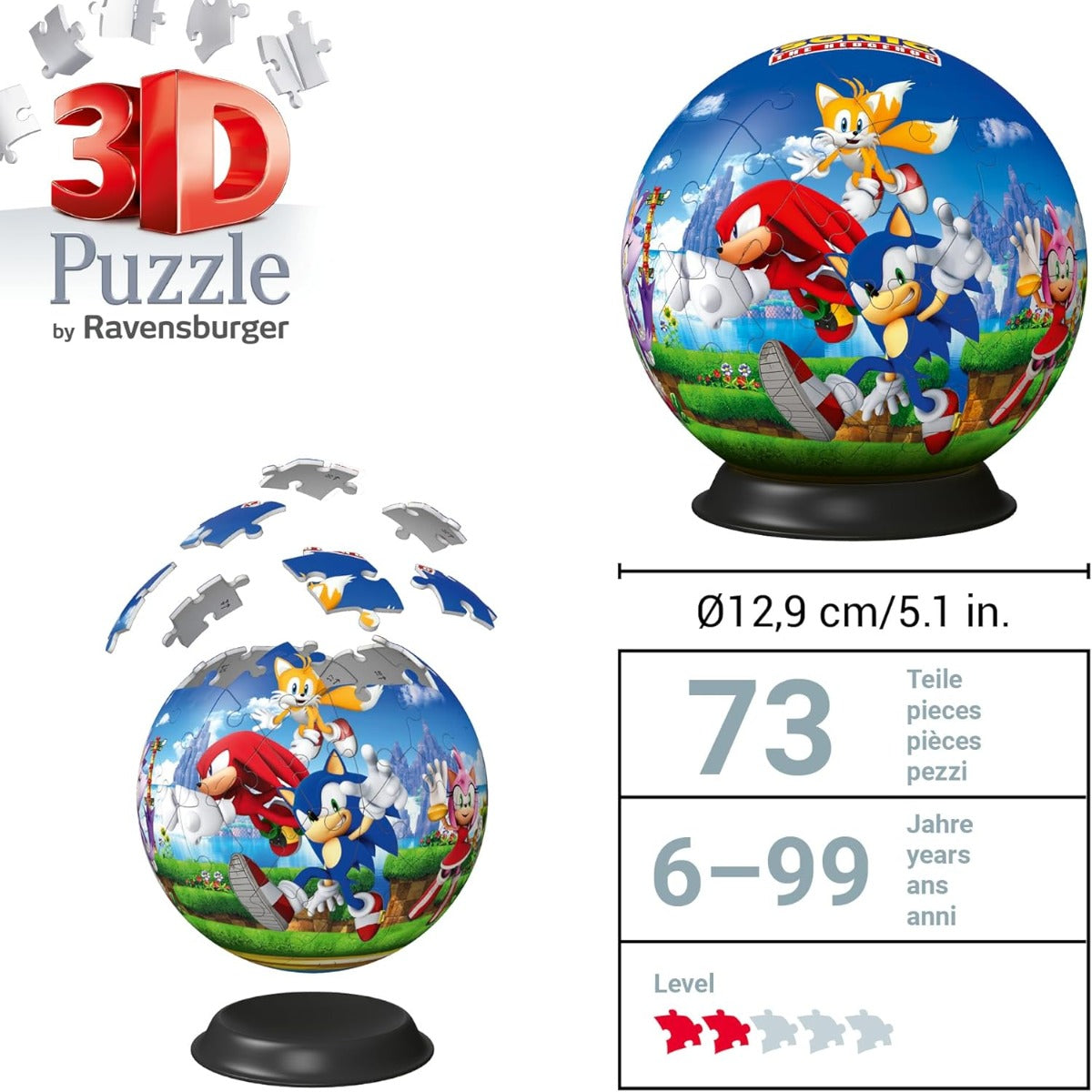 72pc Sonic Hedgehog Ball Packaging