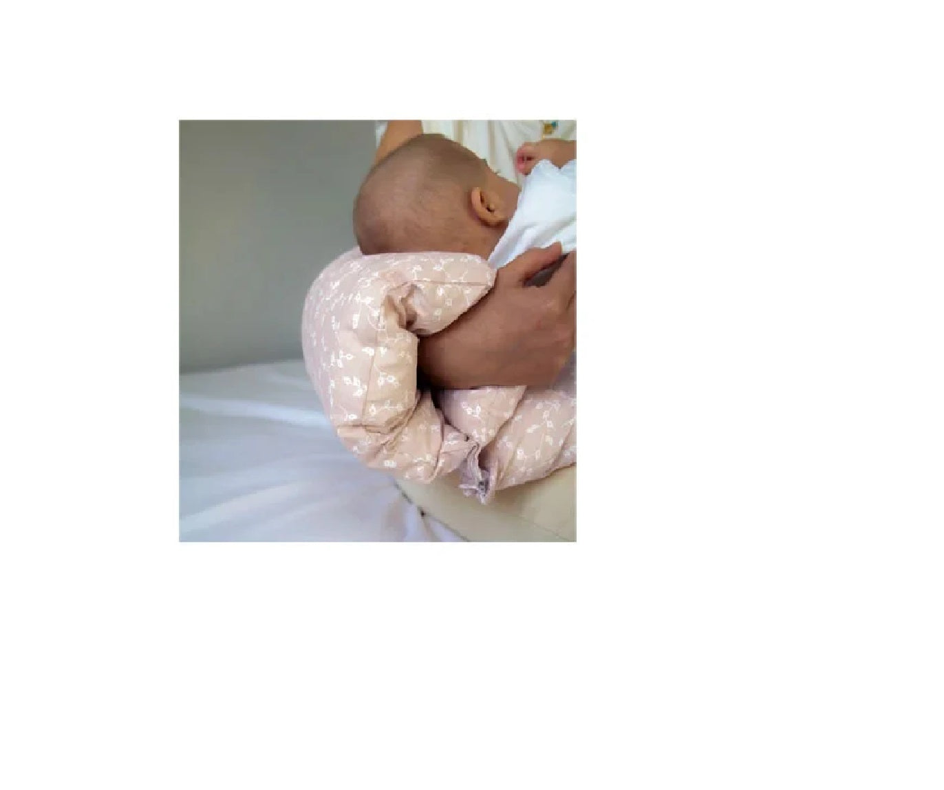 Babyjem Head Supported Breastfeeding Cushion Grey Flower Babyjem Yallatoys