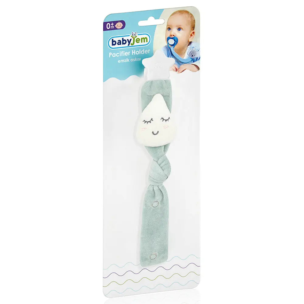 Babyjem Soother Holder Drop Green 0 Months Babyjem Yallatoys