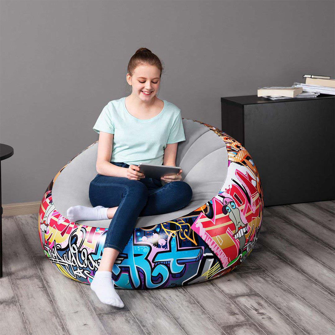 Buy Bestway Graffiti Inflate-A-Chair | Yallatoys.com