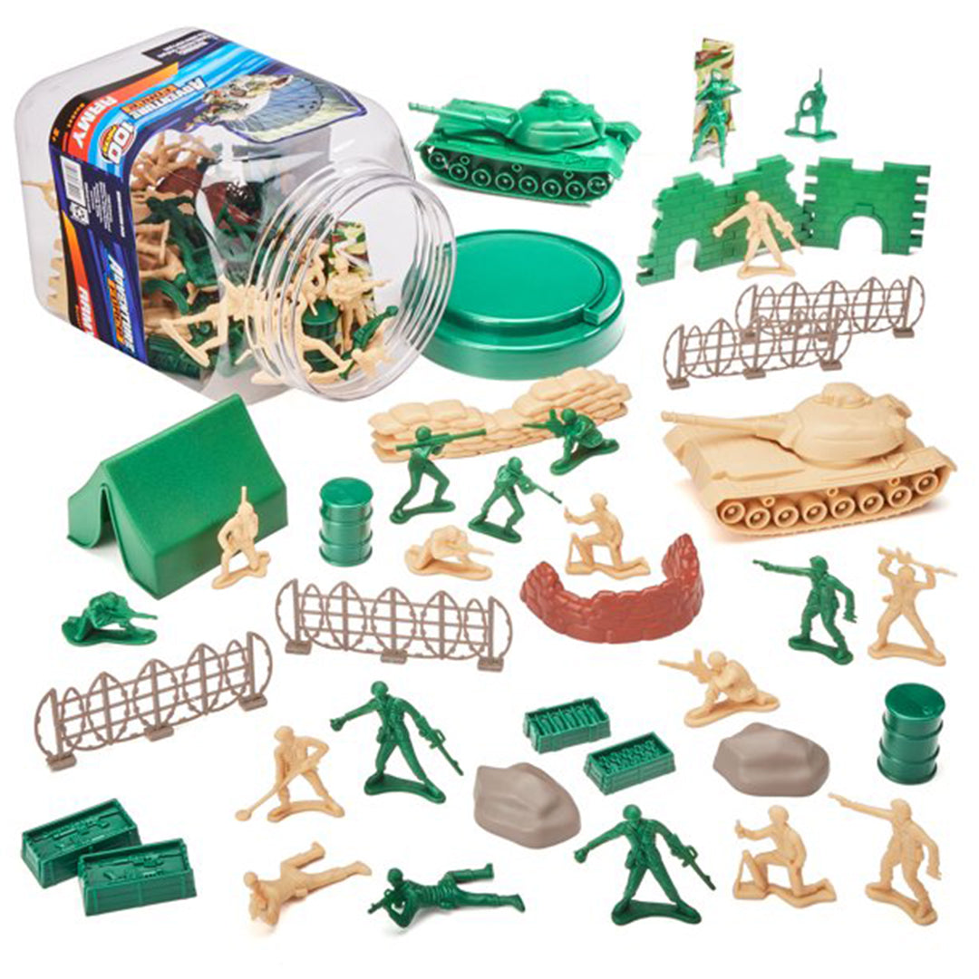 Buy Boley Adventure Force Army Bucket 100 Pieces | Yallatoys.com