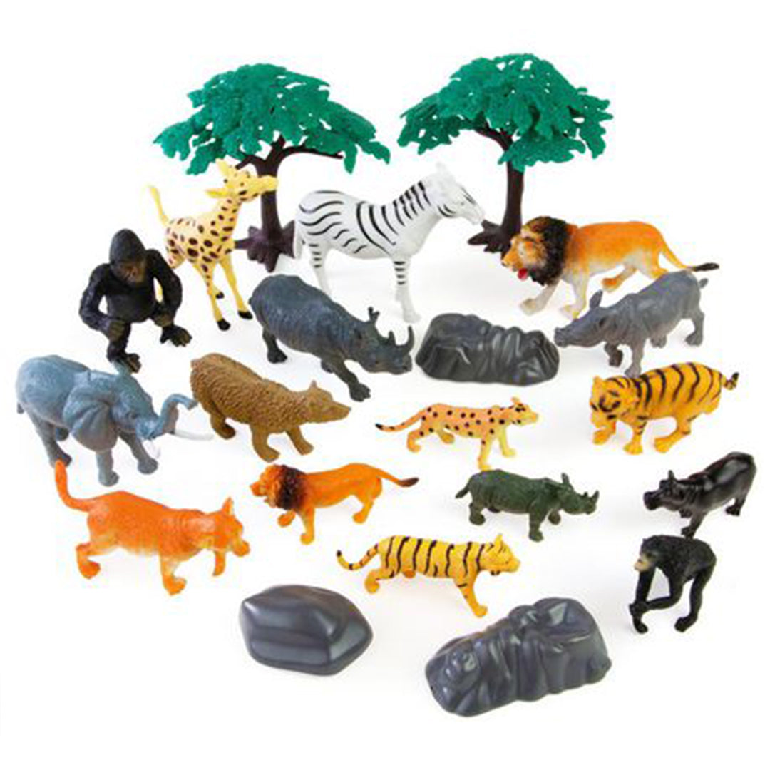 Buy Boley Adventure Force Safari Animals Bucket 40pcs | Yallatoys.com