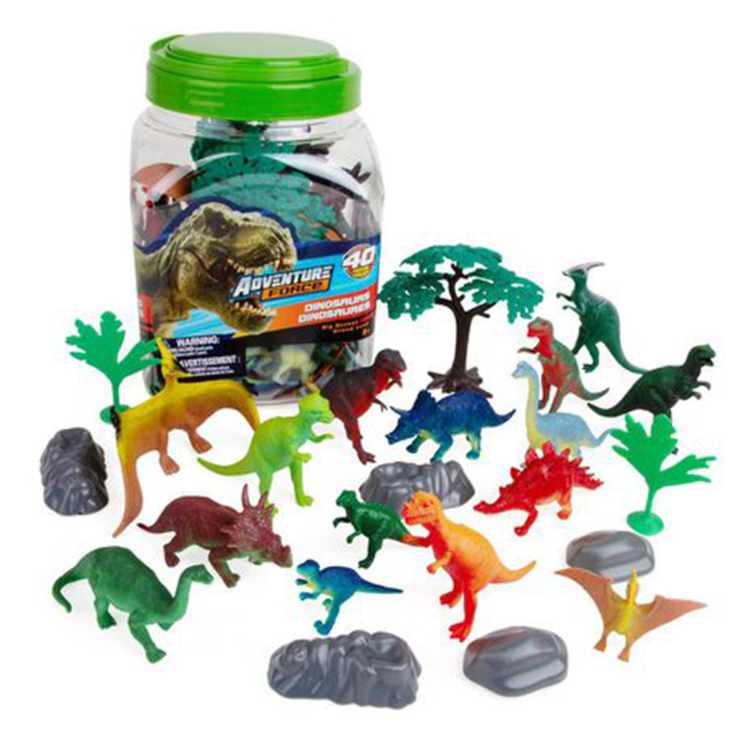 Buy Boley Adventure Force Dinosaurs Bucket 40pcs | Yallatoys.com
