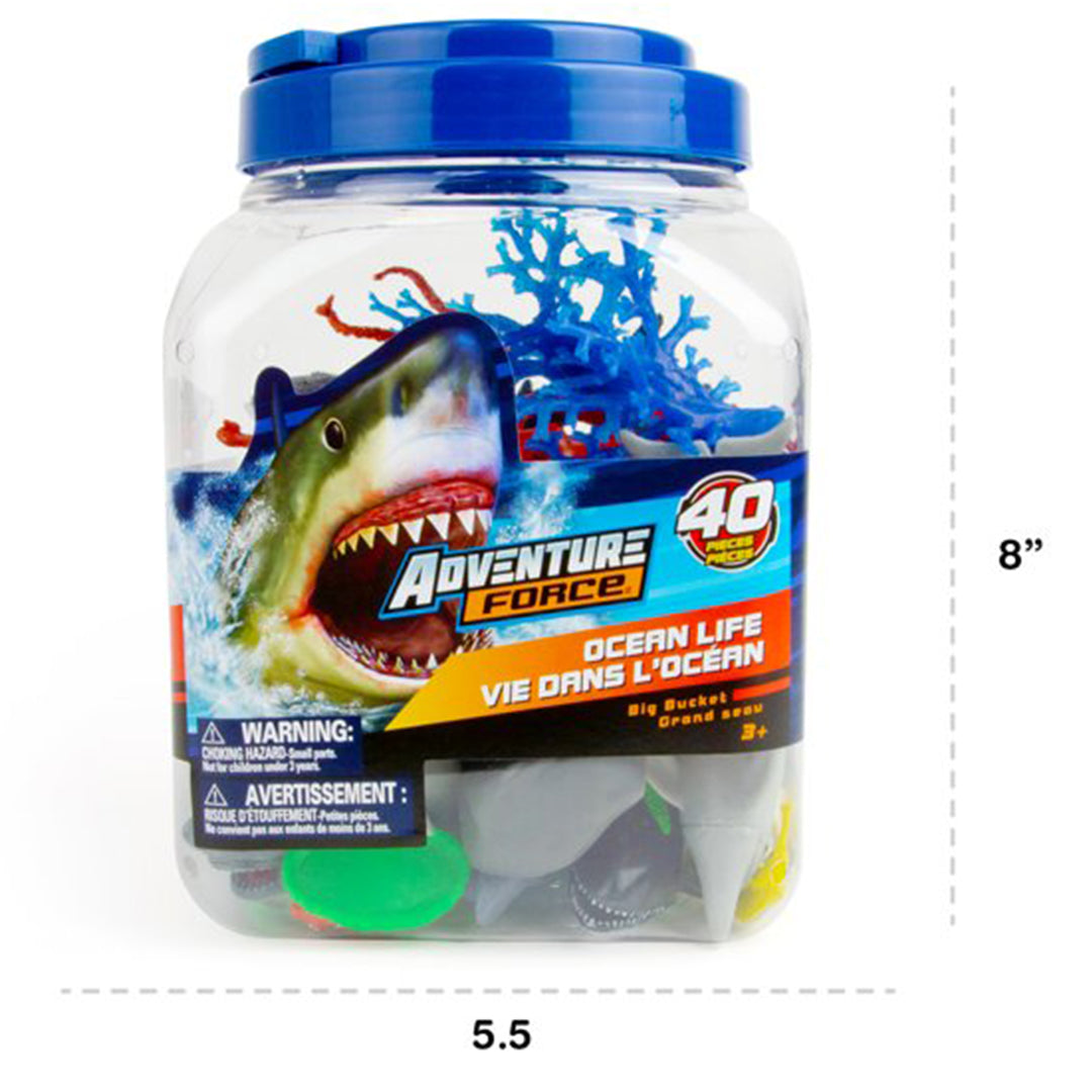 Buy Boley Adventure Force 40-Piece Jumbo Bucket Play Set Ocean Animals | Yallatoys.com