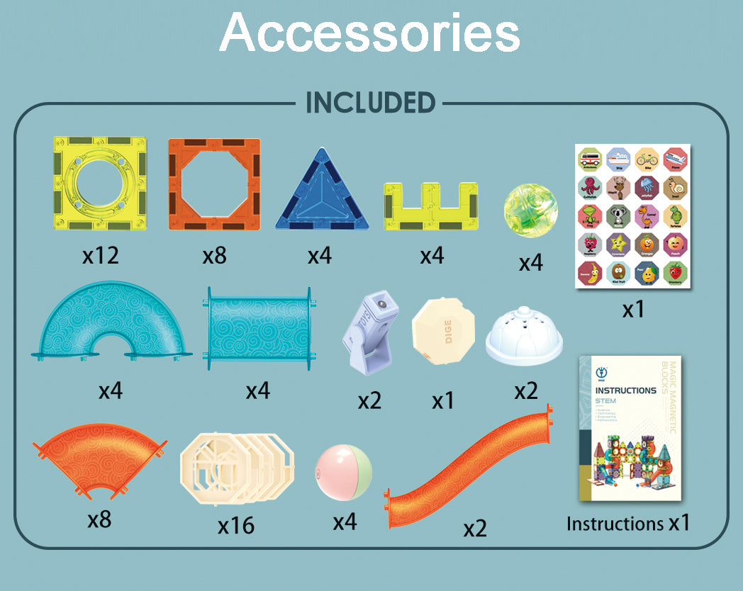 75 Piece Magnetic Bricks Set