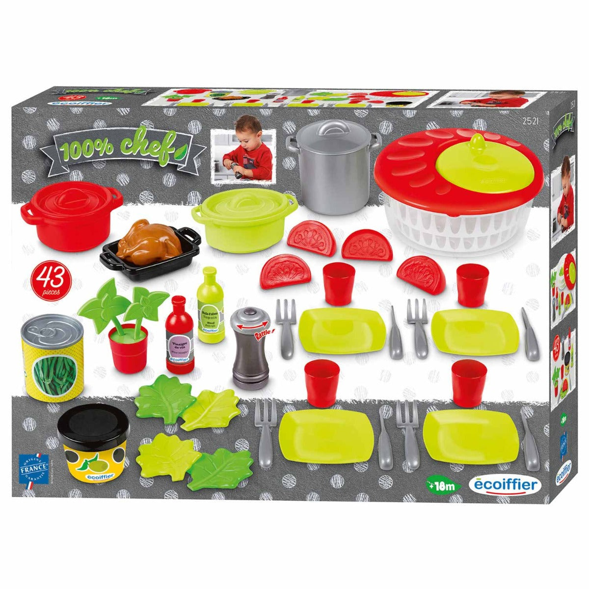 Buy Ecoiffier Chef Salad set | Yallatoys.com