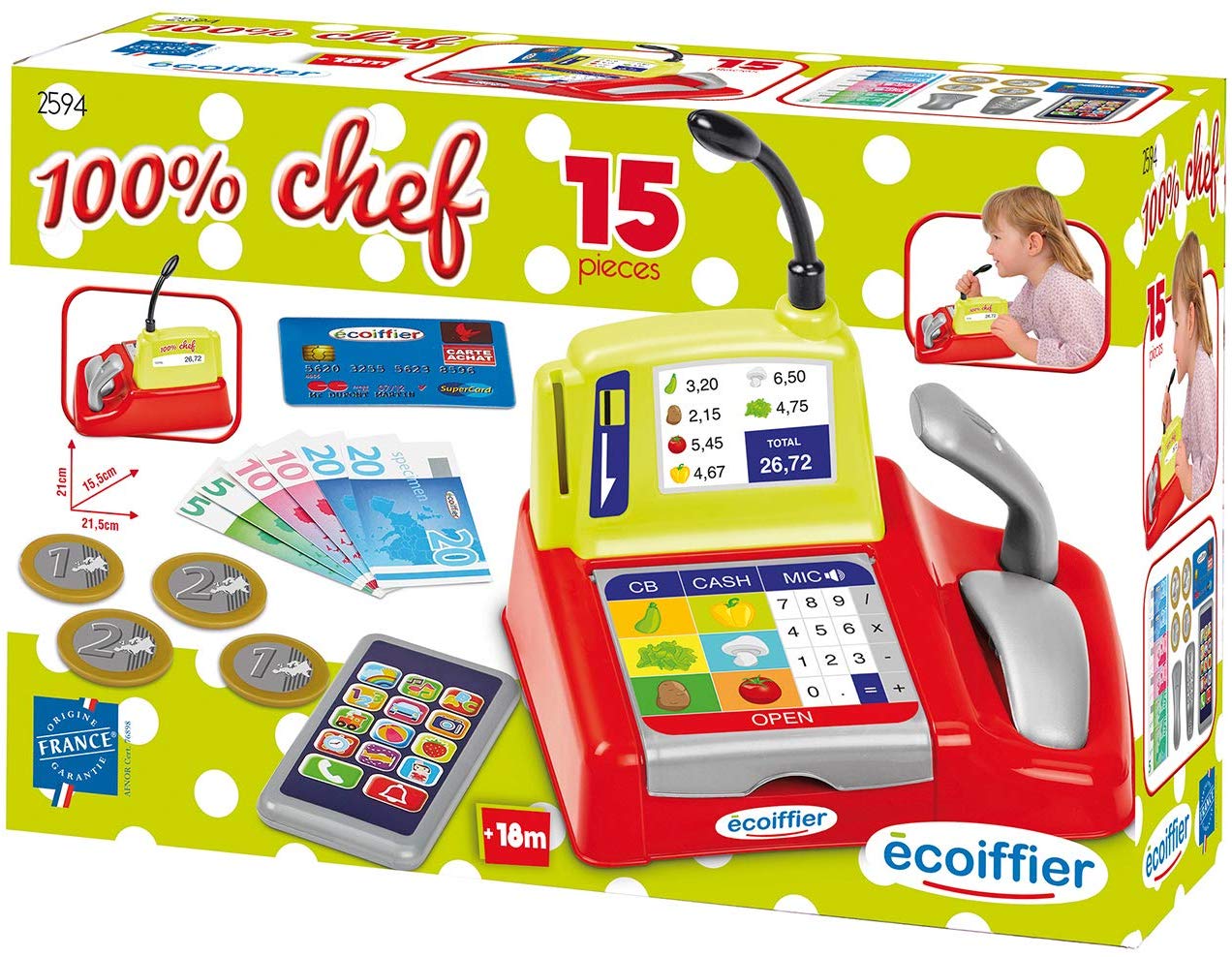 Buy Ecoiffier Cash Register with Smartphone | Yallatoys.com