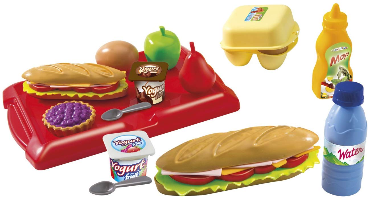 Buy Ecoiffier - 100% Chef Sandwich Box In A Tray 14Pcs | Yallatoys.com