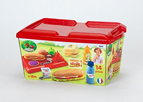 Buy Ecoiffier - 100% Chef Sandwich Box In A Tray 14Pcs | Yallatoys.com