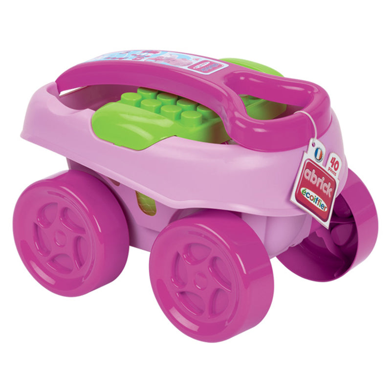 Buy Ecoiffier Maxi Abrick 40 Pcs Pink Trolle | Yallatoys.com