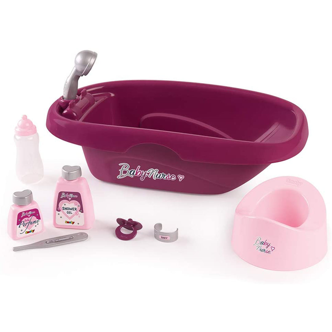 Buy Smoby Baby Nurse Bath Set And Accessories For Dolls | Yallatoys.com