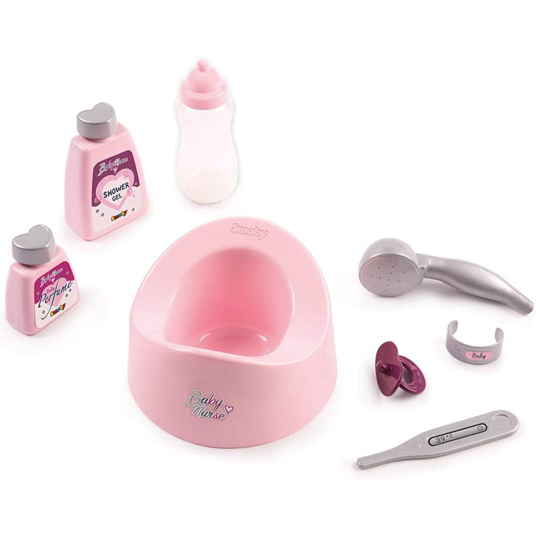 Buy Smoby Baby Nurse Bath Set And Accessories For Dolls | Yallatoys.com