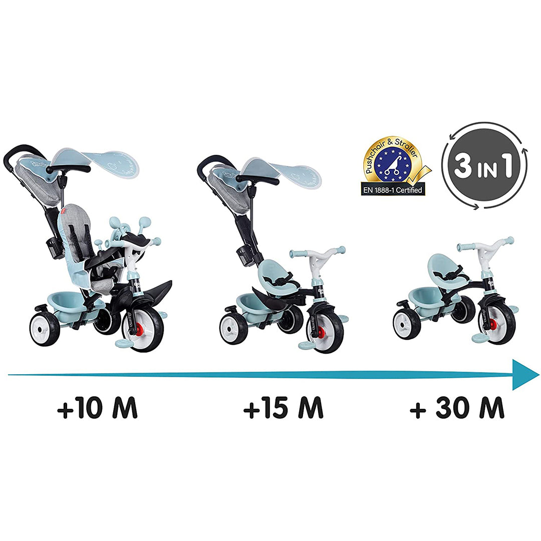 Buy Smoby Tricycle Baby Driver Plus Blue | Yallatoys.com
