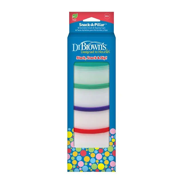 Dr Brown's 765-P3 Snack-A-Pillar Dipping Cups 4 Cups Dr Browns Yallatoys
