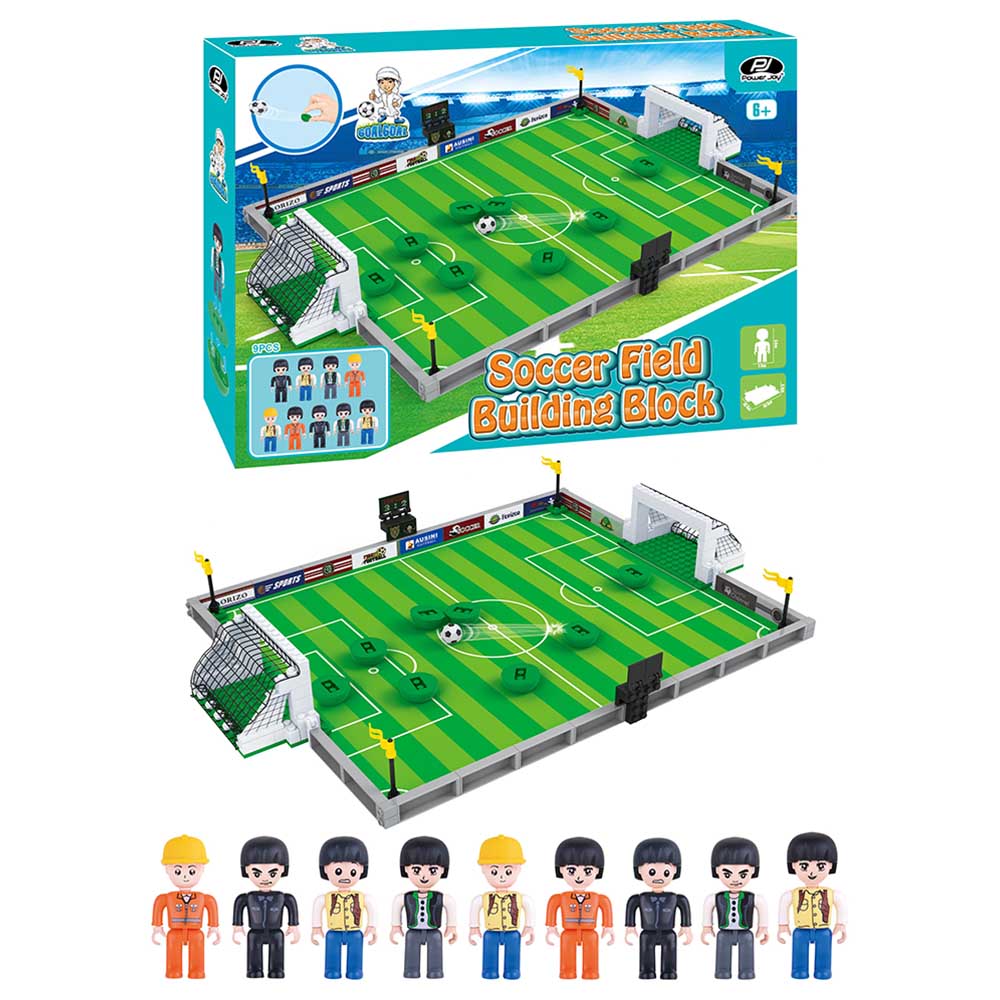 Buy Power Joy Goal Goal Soccer Field Building Blocks Set 251pcs | Yallatoys.com
