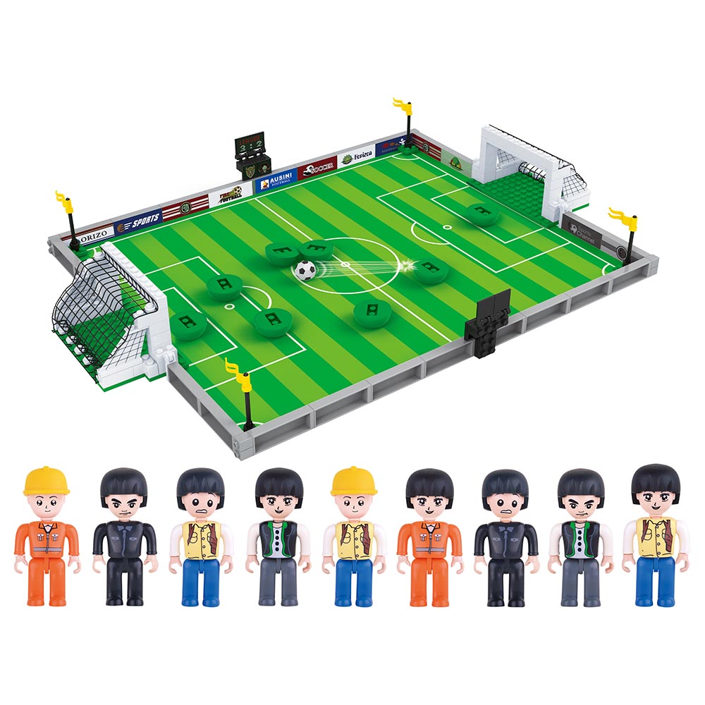 Buy Power Joy Goal Goal Soccer Field Building Blocks Set 251pcs | Yallatoys.com