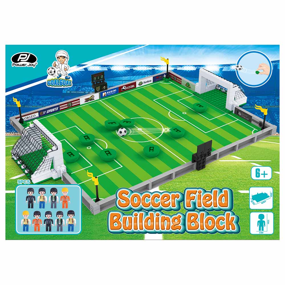 Buy Power Joy Goal Goal Soccer Field Building Blocks Set 251pcs | Yallatoys.com