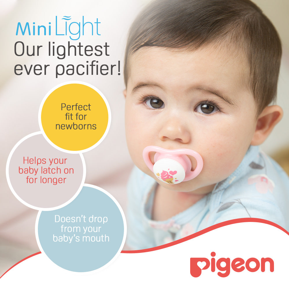 Pigeon Minilight Pacifier Single S  Girl (Sold Separately Subjected to Availability) Pigeon Yallatoys