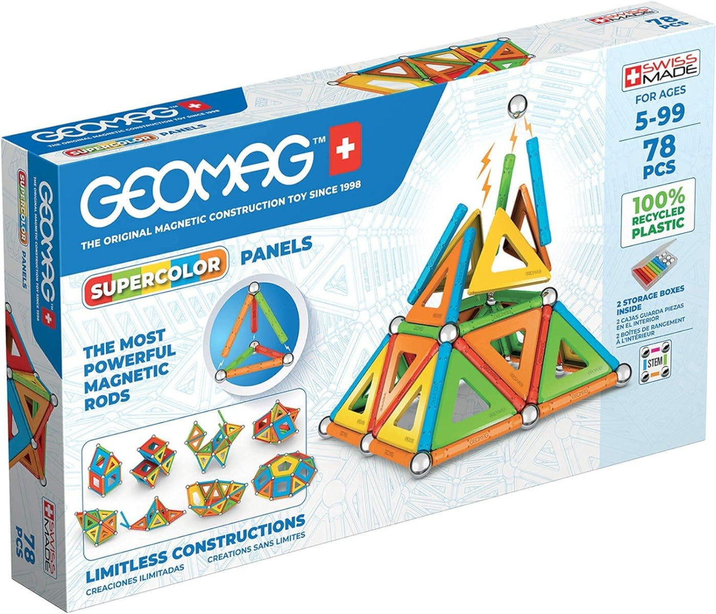 78 Piece Magnetic Building Set