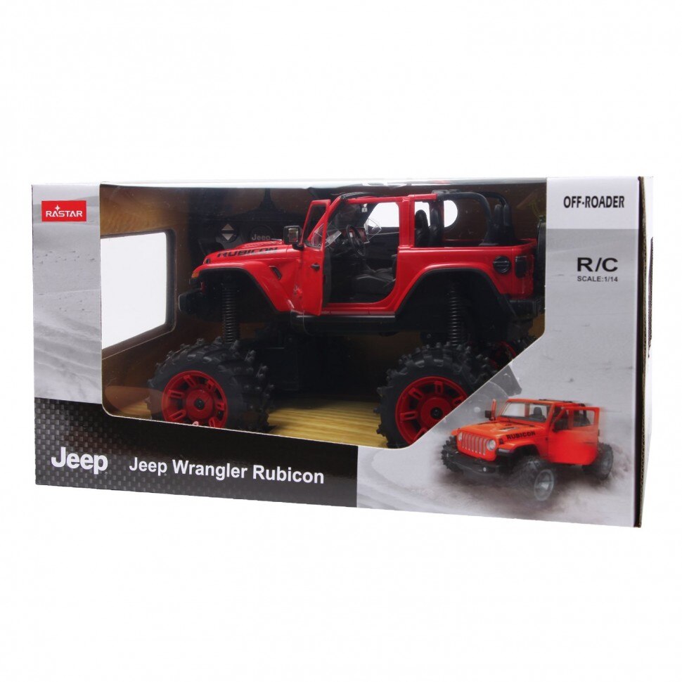 Buy Rastar Remote Control Jeep Wrangler With Big Foot Design | Yallatoys.com