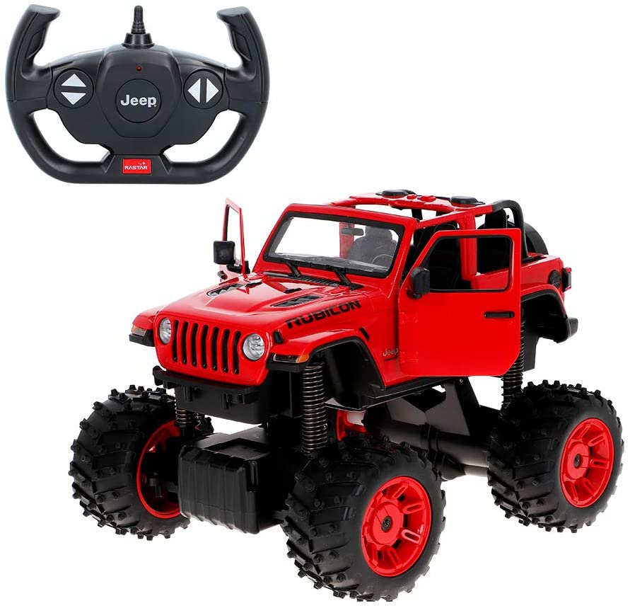 Buy Rastar Remote Control Jeep Wrangler With Big Foot Design | Yallatoys.com