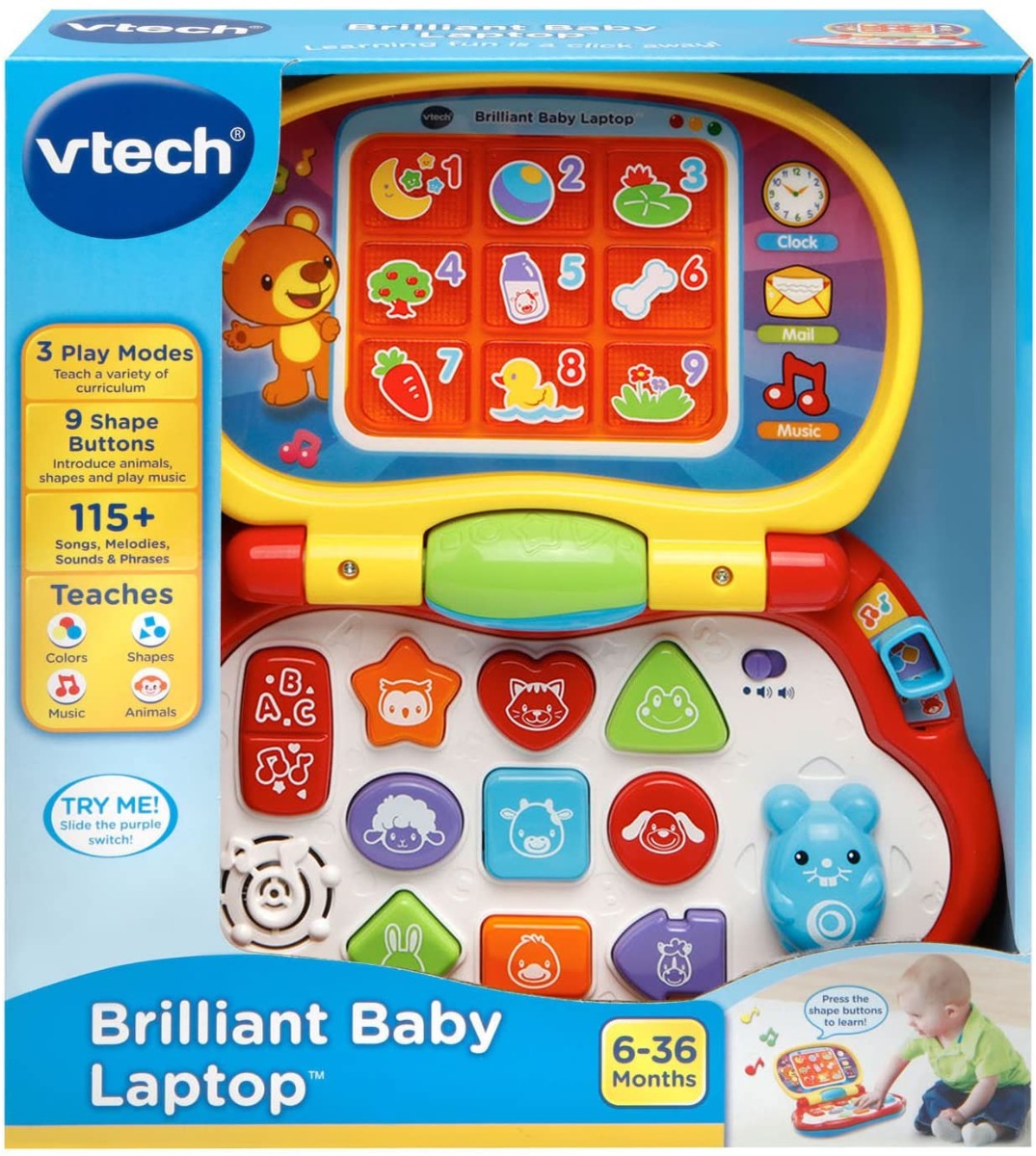 Buy VTech Brilliant Baby Laptop | Yallatoys.com