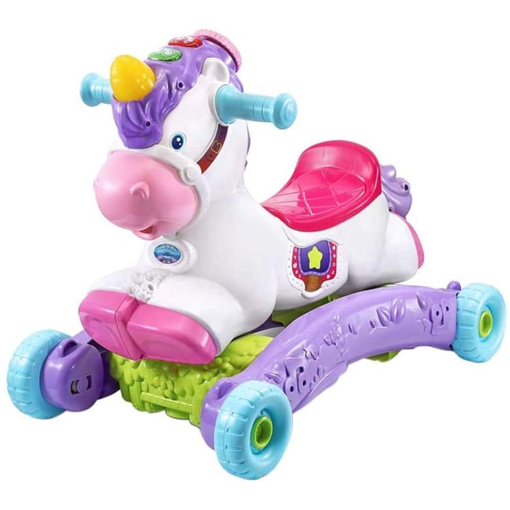Buy VTech Rock and Ride Unicorn Baby Ride On Toy | Yallatoys.com
