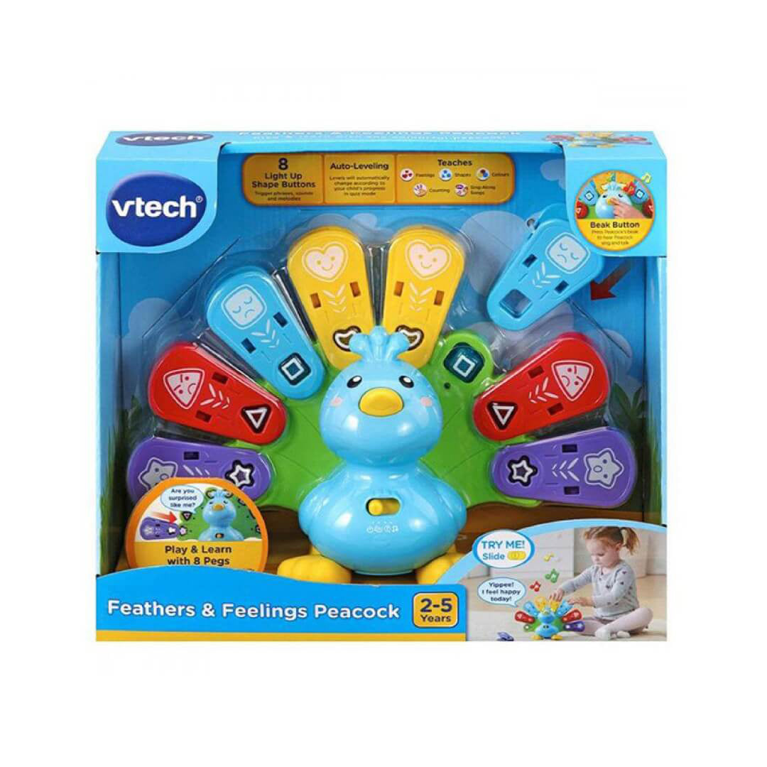 Buy Vtech Feathers & Feelings Peacock Educational Learning Toys For Children | Yallatoys.com