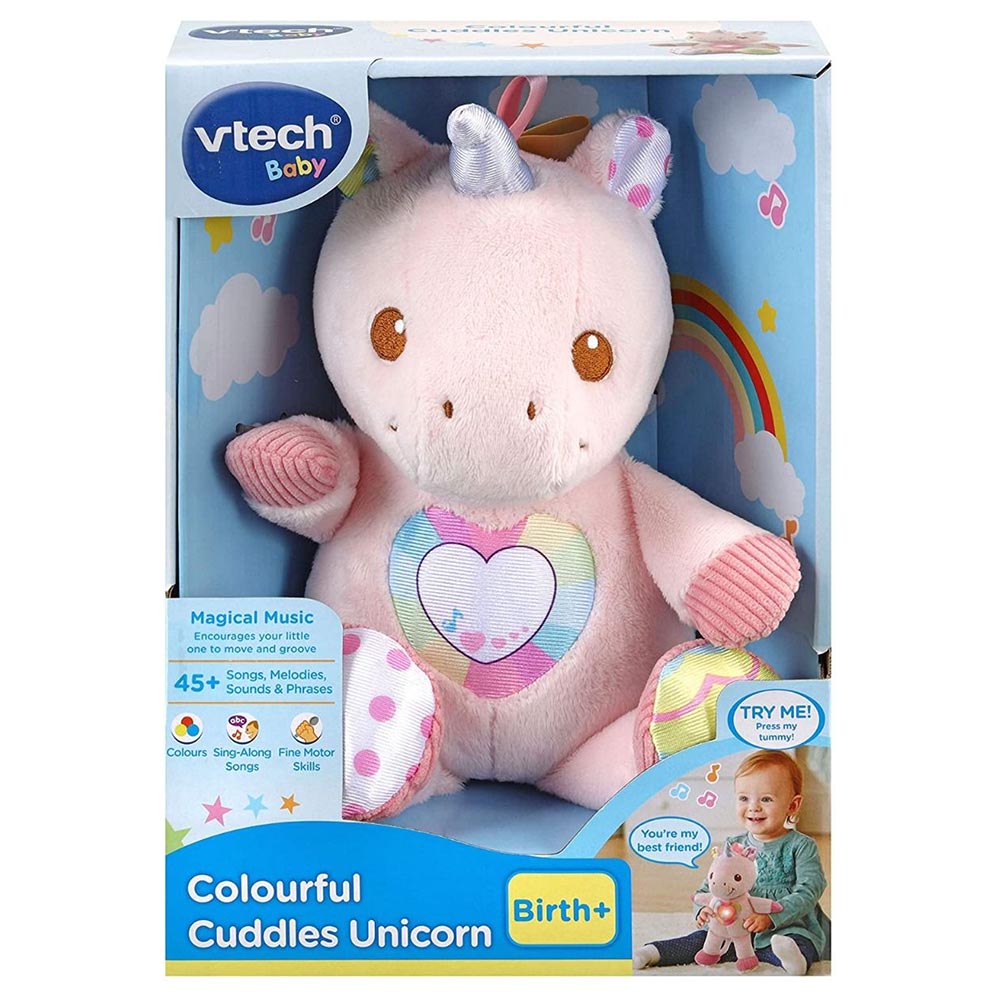 Buy VTech Colourful Cuddles Plush Unicorn | Yallatoys.com