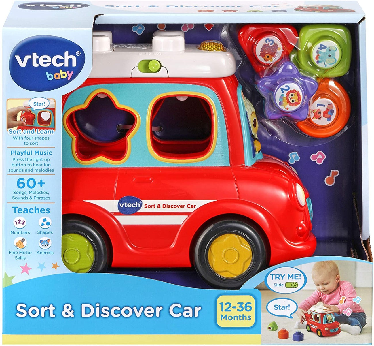 Buy VTech Baby Sort & Discover Car | Yallatoys.com