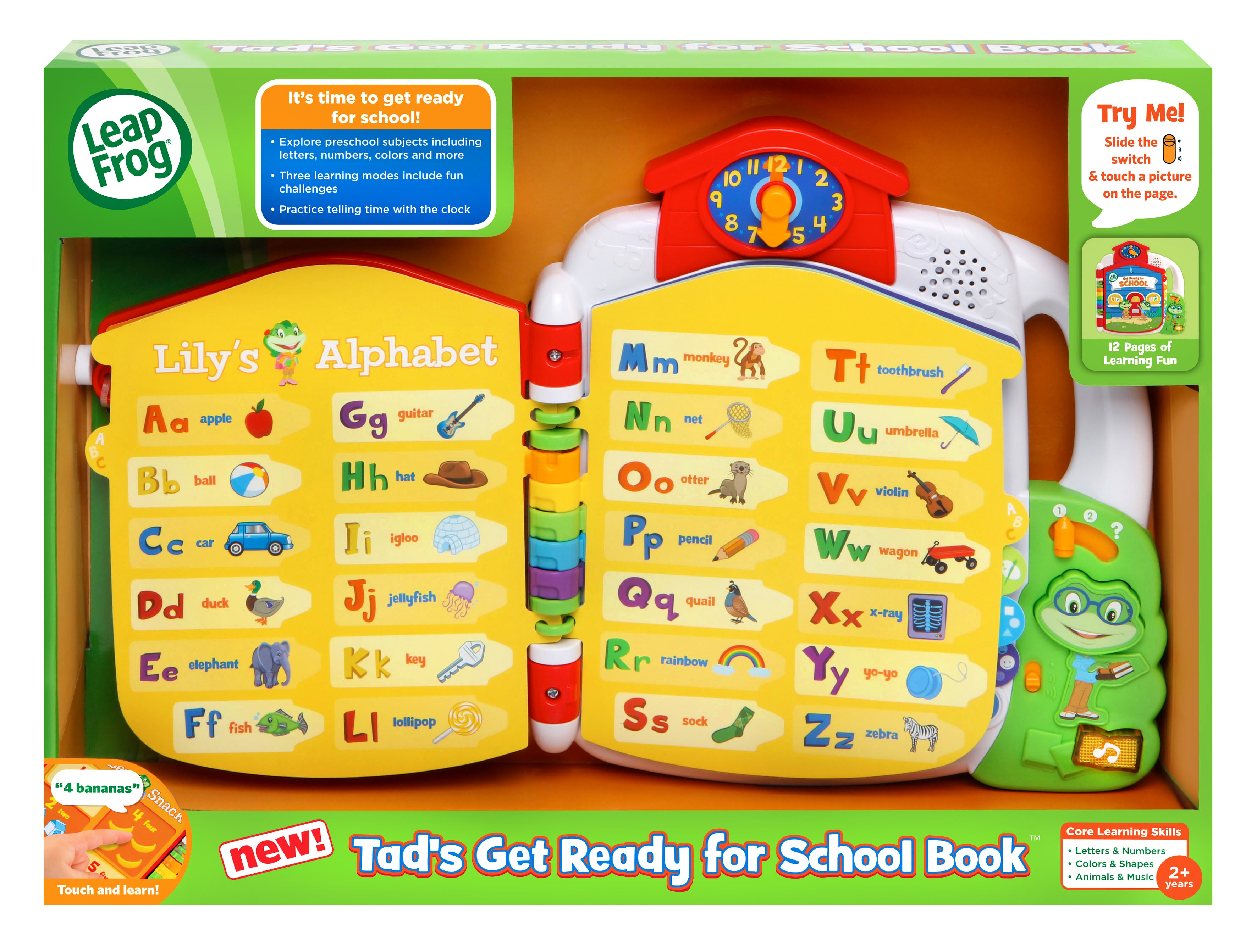Leap Frog Tad's Get Ready For School Book Box